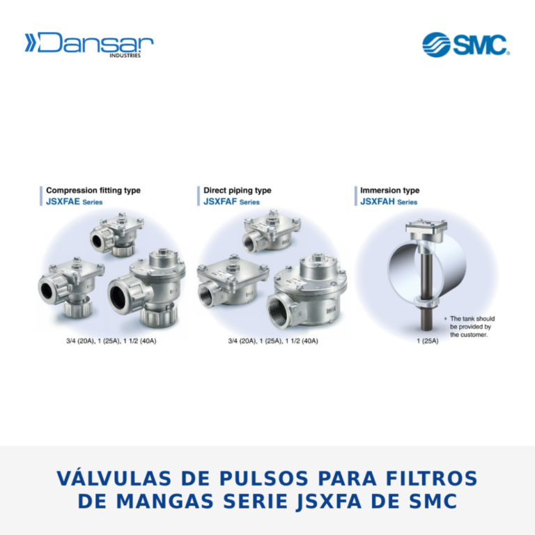 Válvulas de pulsos para filtros de mangas