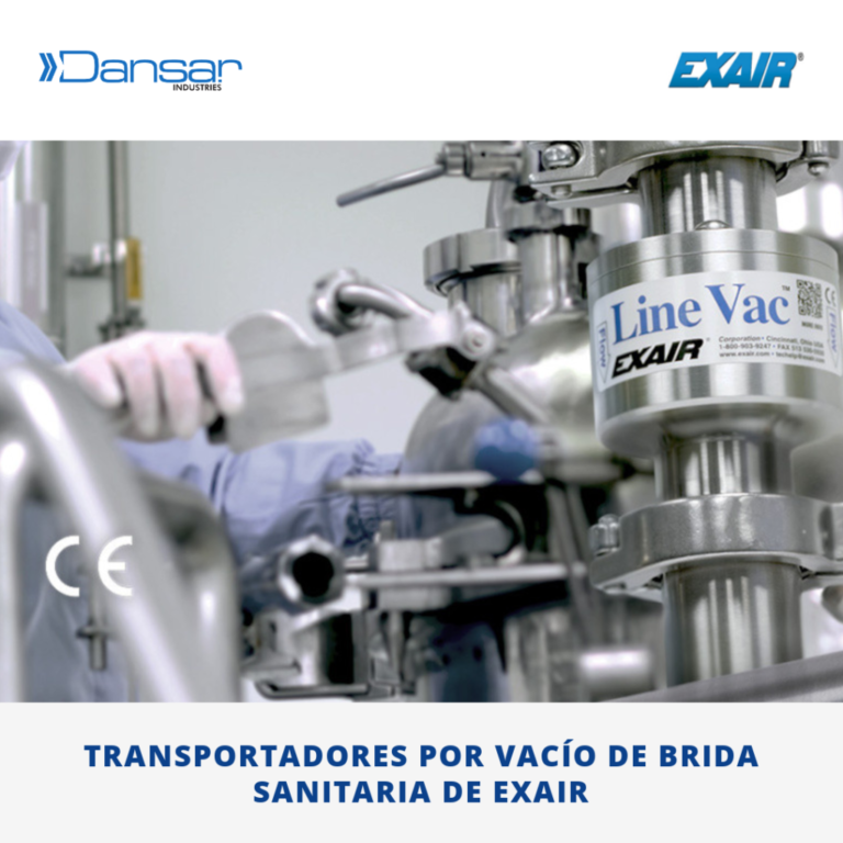 Transportadores por vacío de brida sanitaria
